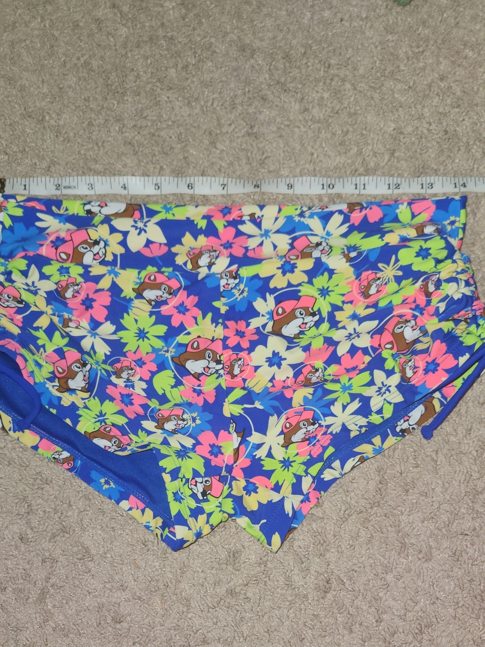 Buc-ee's tropical low rise swim shorts bottoms bikini women